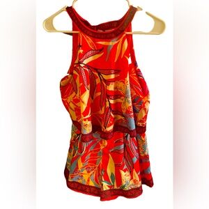 Bright orange and fun romper